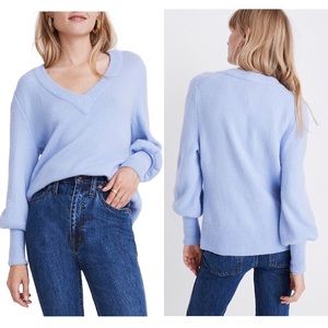 NWT Madewell Dashwood V-Neck Sweater Coziest Yarn